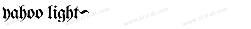 yahoo light字体转换